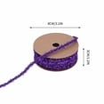 thumbnail image 3 of DIY Craft Flocked Ribbon for Christmas Gift Wrapping Tree Decoration Holiday Ribbon Bows Wreaths Garlands, 3 of 9