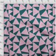 thumbnail image 3 of oneOone Organic Cotton Poplin Twill Fabric Rectangle & Triangle Geometric Printed Fabric 1 Yard 42 Inches Wide, 3 of 4