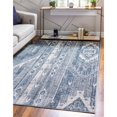 thumbnail image 2 of Unique Loom 3147093 Tapis Rectangulaire 8 x 11 Pi. Orford Portland, Bleu, 2 of 2