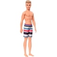thumbnail image 2 of Barbie Ken Beach Doll Wearing Striped Swimsuit, 2 of 6