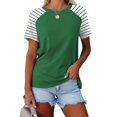 thumbnail image 4 of Birdeem Womens Short Sleeved Shirt with Checkered Printed Button Casual T-Shirt Top, 4 of 12