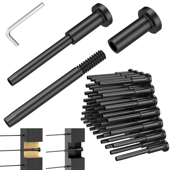 CKE 50 Pack Black Invisible Cable Railing Kit, T316 Stainless Steel Swage Tensioner Terminal for 1/8" Cable Railing System, Invisible Receiver and Stud End Hardware