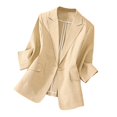 thumbnail image 1 of Blazer pour Femmes Wo-Fusoul, Blazer Décontracté pour Femmes, Veste de Complet Décontractée pour Femmes pour le Quotidien, Blazer à Col en V Extensible Doux à Manches Longues Ouvert à l'Avant pour Femmes, Tenue de Travail de Longueur Régulière pour le Bureau, 1 of 9