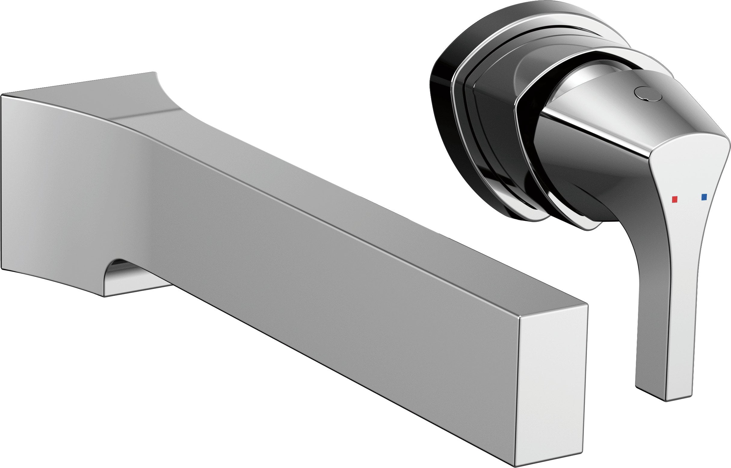 Delta Faucet T574LF-WL, Chrome Zura Single Handle Wall Mount Lavatory Faucet Trim