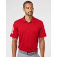 thumbnail image 1 of Adidas Hommes Flottant 3-Bandes Polo, S, Équipe Puissance Rougeblanc, 1 of 1