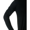 thumbnail image 3 of Next Level Cotton Long Sleeve Crew, L, Black, 3 of 5