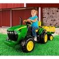 thumbnail image 2 of 12 V Peg Perego John Deere Ground Force Extra-Large 12 Volt Ride-On Tractor with Trailer & FM Radio, Durable Design for Kids Ages 3-7, 2 of 9