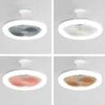 thumbnail image 4 of Ohufall Bedroom Ceiling Fan With LED Light Enclosed Bladeless Cooling Fan With E27 Lamp For Home, 4 of 4
