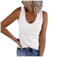 thumbnail image 1 of Birdeem Débardeurs Unis pour Femmes Sans Manches à Encolure en U T-Shirt de Base d'Été Décontracté pour l'Entraînement, 1 of 6