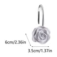 thumbnail image 1 of Shower Curtain Rings,Shower Curtains for Bathroom Rose Shower Curtain Hooks Curtain Hooks Shower Curtain Hanging Rings Hardware Accessories Decorative Hooks Shower Curtain Hooks, 1 of 6