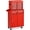 red, variant on Costway 2 in 1 Tool Chest & Cabinet with 5 Sliding Drawers Rolling Garage Organizer Red