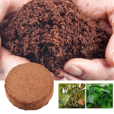 5 Paquets de Briques de Fibre de Coco pour Plantes, Mélange de Terreau Organique, Milieu de Culture en Fibre de Coco pour Jardin, Jardinage Intérieur Extérieur, Démarrage des Semis, Hydroponie, Amendement de Sol Riche en Nutriments pour Plantes