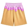 thumbnail image 4 of MIASHUI Garçons Filles Shorts à Imprimé Graphique Confortables d'Été Décontractés pour la Plage, Rose, 3-4 Ans, 4 of 4