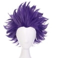 thumbnail image 1 of Perruque Violette Courte Perruques Ondulées Perruque Violette Cosplay pour Enfants Fille Perruques Synthétiques Cheveux, 1 of 4