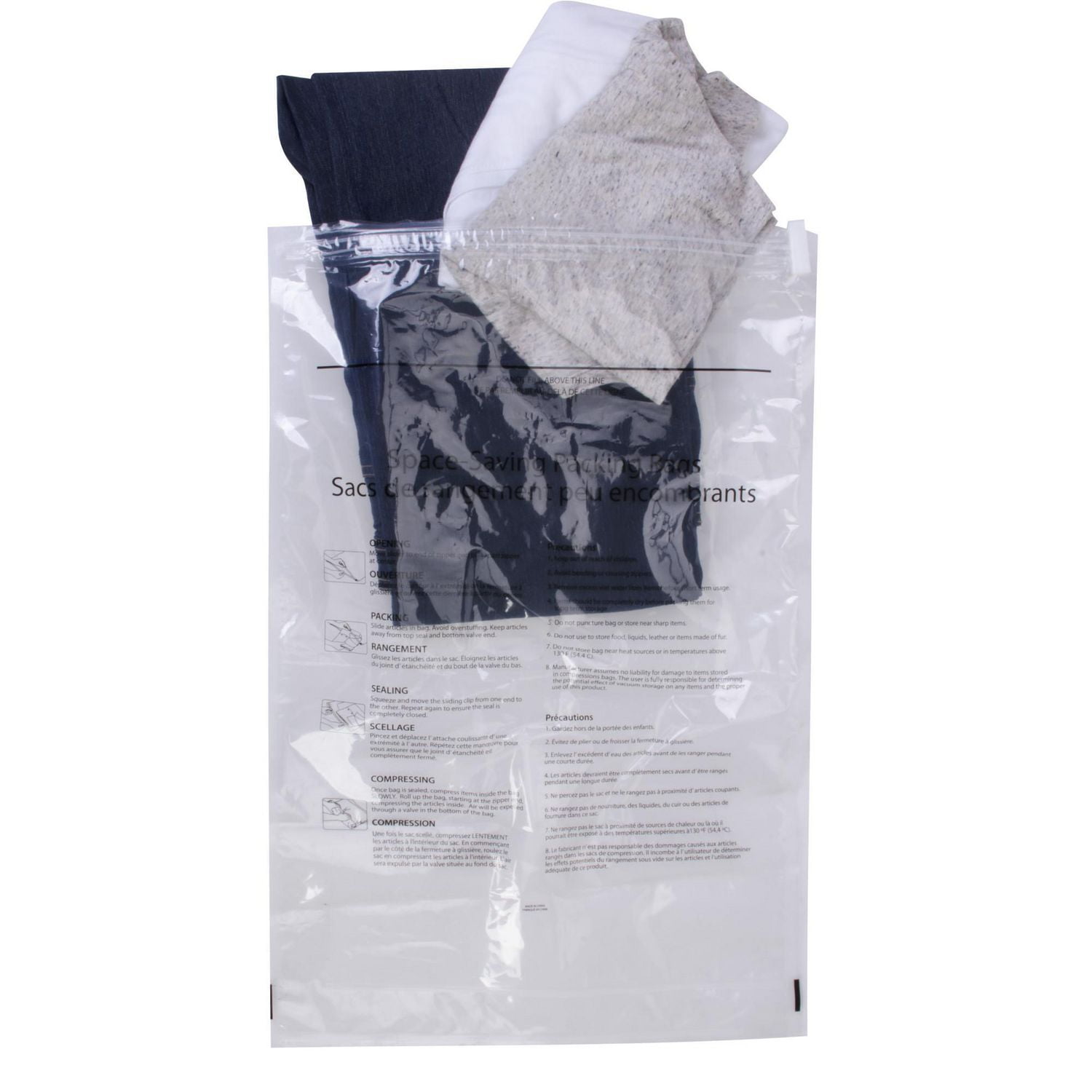 Air Canada 4pc Compression Packing Bag Set Zipper