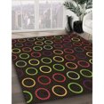 thumbnail image 3 of Ahgly Tapis Rectangulaire Lavable en Machine Intérieur Transitionnel Marron Chocolat, 7 Pieds x 9 Pieds, 3 of 7