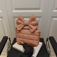 thumbnail image 4 of SIYTUAU Pleated Bow Bag Womens Handbag Shoulder Solid Color Crossbody Bag For Daily Use In Khaki Color Khaki, 4 of 6