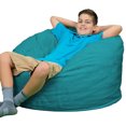 thumbnail image 1 of Ultimate Sack 3000 Fauteuil Poire de 3 Pieds, Grand Fauteuil Lounge en Mousse, Housse en Suède Sarcelle, 1 of 8