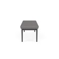 thumbnail image 5 of Lenox Steel Reception Waiting 3-Seat Bench / Charcoal Steel / Light Gray, 5 of 5