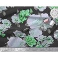 thumbnail image 3 of Soimoi Feuilles de Voile de Coton et Décor de Fleurs Roses Tissu Imprimé Yard 42 Pouces de Large, 3 of 3
