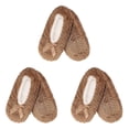 thumbnail image 1 of CHOK Adult Super Soft Warm Cozy Fuzzy Soft Touch Slippers Non-Slip Lined Socks  Assortment B  Medium 3 Pairs, 1 of 4