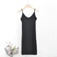 thumbnail image 4 of Tqcoqu Nuisette Courte pour Femmes, Couleur Unie, Col en V, Sans Manches, avec Boucle Non Ajustée, 4 of 4
