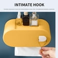 thumbnail image 4 of Commercial Toilet Paper Dispenser Wall-Mounted Home Living Room Creative Punch-Free Tissue Box Kitchen Toilet Storage Box Wall-Mounted Paper Box Wall Mounted Storage Box, 4 of 7