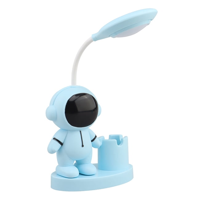 Pompotops New Astronaut Pencil Sharpener Table Lamp Rechargeable Desktop Cartoon Astronaut Pen Holder Small Table Lamp Children's Gift Clearance