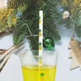 thumbnail image 4 of Disposable Drinking Fruit Paper Straws, Pack 100 Pineapple, 4 of 5