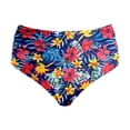 thumbnail image 4 of Product Classification Swim Pants - High Waist Ruched Belly Control Bikini Bottoms for Women - Comfortable and Stylish Beach or Pool Swimwear, 4 of 5