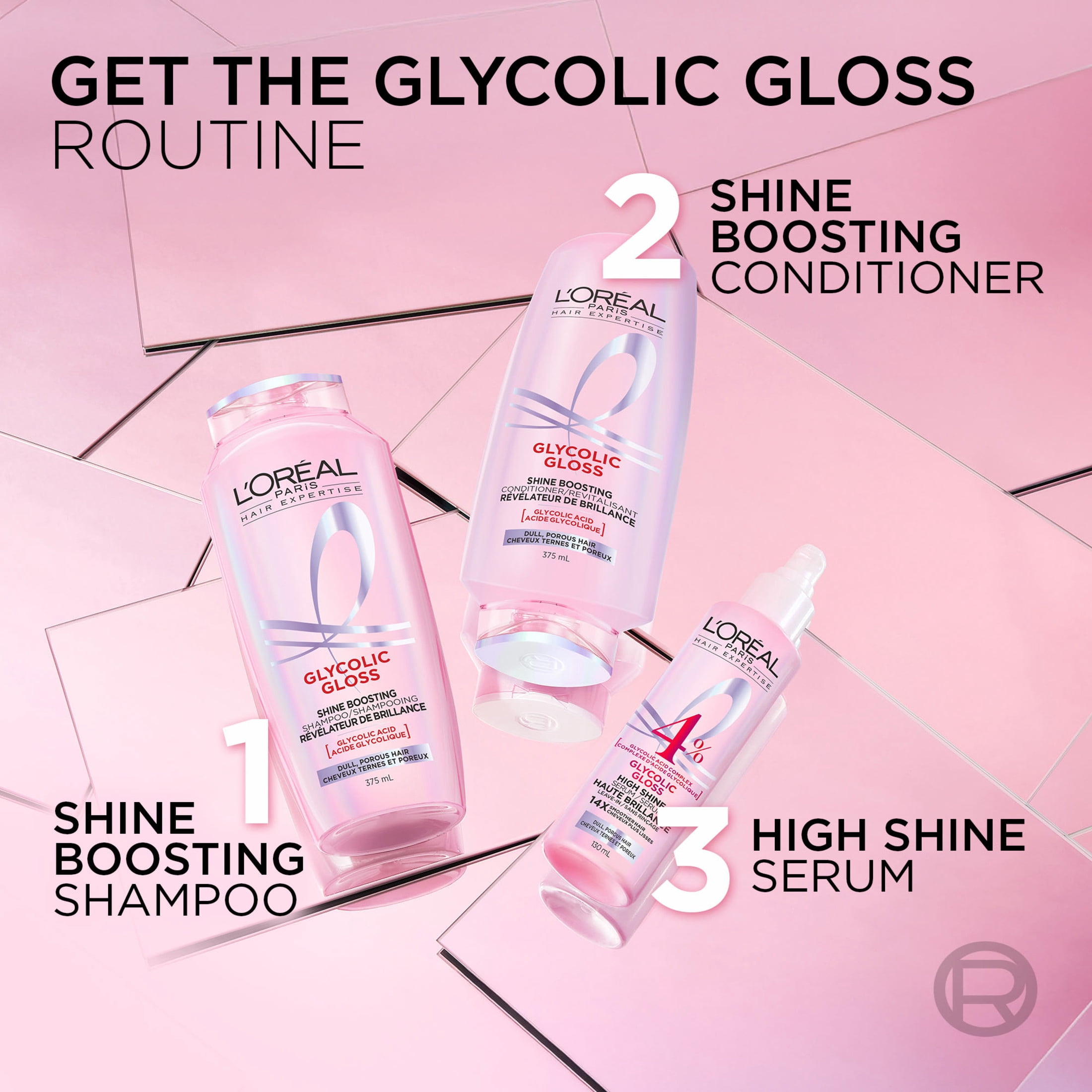Glycolic Gloss Revitalisant, Cheveux Lustrés & Brillants