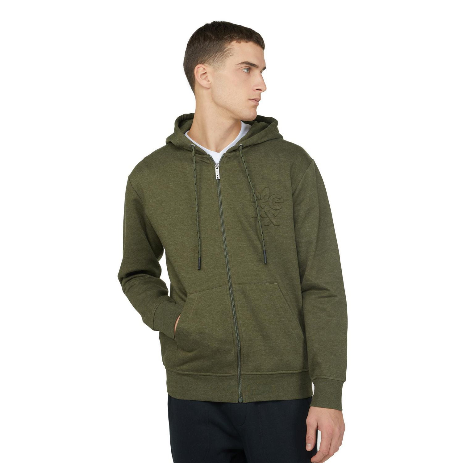 MEXX Fleece Zip Front Hoodie for Men