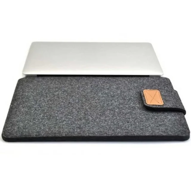 Felt Sleeve Slim Tablet Case Cover Bag for MacBooks Air Pro 11 13 15 Inch Solid Color Tablet Storage Bag Tablets & e-Books Case Dark Gray 11 inch