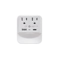 thumbnail image 2 of CIAO-TECH 2 AC Outlets +1 USB-A +1 USB-C Output Ports with LED Dusk to Dawn Sensing Light & 540 Joules Surge Protection- White, 2 of 5