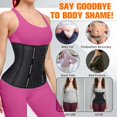 thumbnail image 2 of Gaine Amincissante pour Femmes, Corset Serre-Taille en Latex, Gaine de Compression pour la Taille, Shapewear, 2 of 7