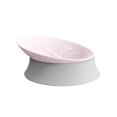 thumbnail image 1 of ZheElen Easy To Clean Cat Double Bowl For Hygienic Feeding Tilted Neck Protection Moonlight Cat Bowl Light pink, 1 of 6