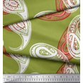 thumbnail image 2 of Soimoi Velvet Fabric Artistic Paisley Decor Fabric Printed Yard 58 Inch Wide, 2 of 3