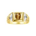 thumbnail image 1 of RYLOS Men's Rings Yellow Gold Plated Silver Rings Designer Weave Band 7X5MM Gemstone &  Diamond Ring Tiger Eye November Birthstone Rings For Men Size 8, 1 of 7