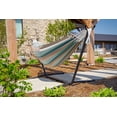 thumbnail image 4 of Vivere Brazilian Style Sunbrella Double Hammock with Steel Stand, Gateway Mist, 4 of 5