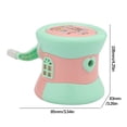 thumbnail image 2 of EGNMCR Student-specific Pencil Sharpener Manual Rattle Shape Children's Pencil Sharpener Portable Pencil Sharpener pencil sharpener, 2 of 2