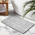 thumbnail image 4 of Soft Vintage Bathroom Runner Rug in Gray: Non-Slip, Long, Machine Washable - Farmhouse Floral Design Adds a Touch of Tradition - Perfect for Sink, Shower, Bathtub, 20x32 in, 4 of 5