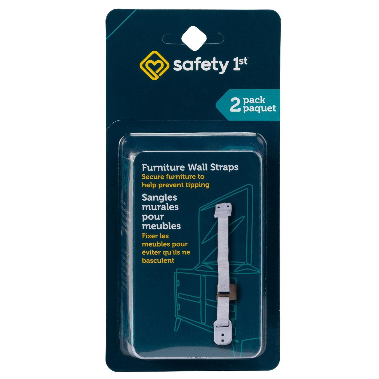 Safety 1st Furniture Wall Straps (2pk)
