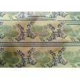 thumbnail image 4 of oneOone Cotton Silk Fabric Stripe|Leaves & Hen Block Printed Craft Fabric BTY 42 Inch Wide, 4 of 4