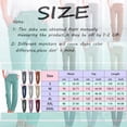 thumbnail image 3 of Women High Waisted Wide Casual Pants Women Cotton Leg Pants Casual Drawstring Women Casual Pants Suits Plus Size Elastic Trousers Comfy Straight Leg Long Pants with Pockets, 3 of 5