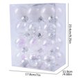 thumbnail image 1 of Pompotops 24PCS Christmas Tree Ornament Pendant Party Supplies Tree Hanging Plastic Ball Clearance, 1 of 2