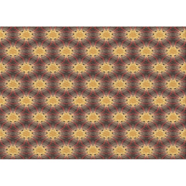 Ahgly Company Machine Washable Indoor Rectangle Transitional GoldenRod Gold Area Rugs, 3' x 5'