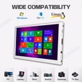 thumbnail image 2 of LESOWN White Small Monitor 7 inch HDMI 1024x600 IPS  LCD Second Screen Display with Speakers for Raspberry Pi Laptop PC, 2 of 13