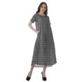 thumbnail image 2 of Moomaya Robes d'Été Imprimées pour Femmes à Manches Courtes en Coton Flex Robe de Soirée, 2 of 5