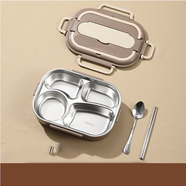 Danhjin Fresh Keeping Portable Stainless Steel Lunch Box Insulation Box Student Lunch Box Outdoor Lunch Box Lunch Box