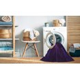 thumbnail image 2 of Ahgly Company Tapis d'Intérieur Lavable en Machine Carré Transitionnel Violet Profond, 3 Pieds Carré, 2 of 7